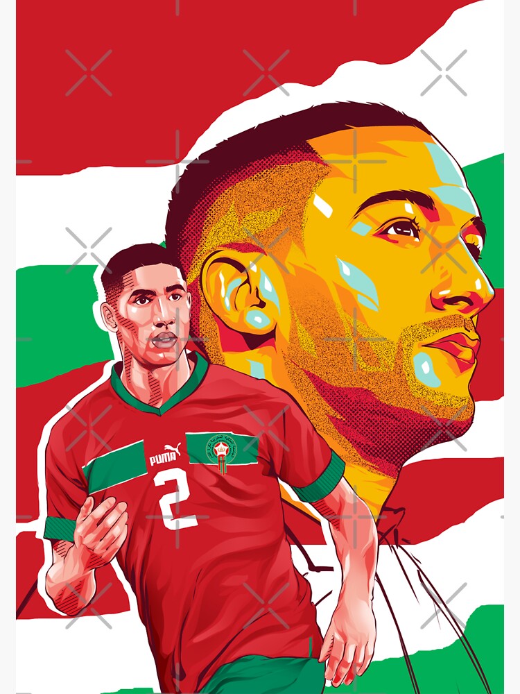 Achraf Hakimi Morocco Celebration  Sticker for Sale by lirkidmore2