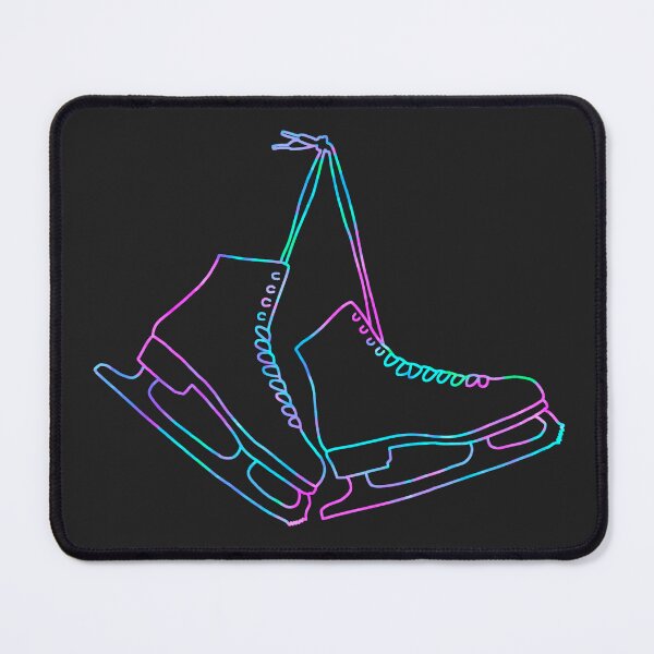 Item preview, Neon hanging ice skates outline designed and sold by Becky-Marie.