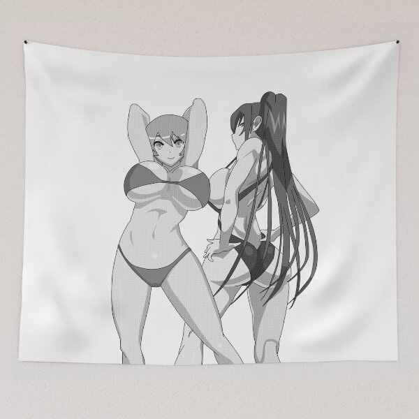 Item preview, Lewd anime girl hentai manga ecchi waifu titties ass gray tone designed and sold by ArthurPoe.