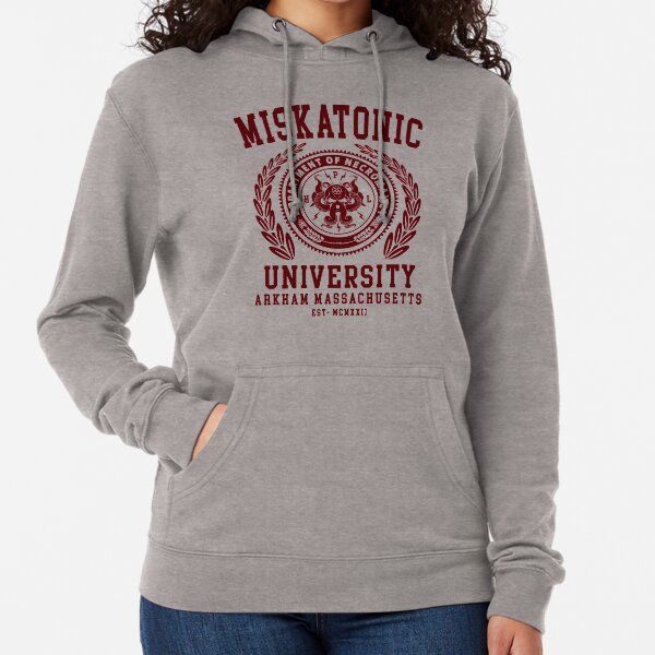CTHULU AND LOVECRAFT - MISKATONIC UNIVERSITY Lightweight Hoodie