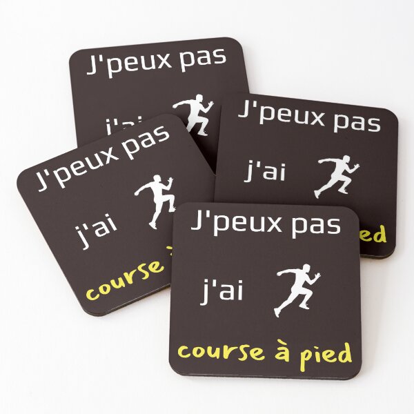 Aperçu de l'œuvre j'peux pas j'ai course à pied cadeau créée et vendue par Scelai.
