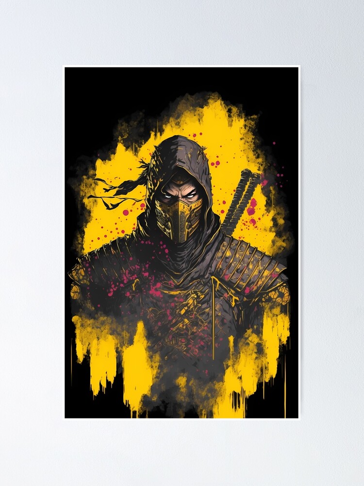 Ninja Poster for Gamers and lovers of retro gaming and Japanese art Poster  for Sale by Sk00ma