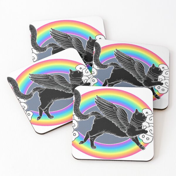 Item preview, meeps on the rainbow bridge, ukiyo e style designed and sold by JessFranco.