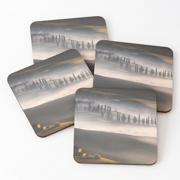 Item preview, Foggy morning in Tuscany. Val d'Orcia, Pienza, Italy designed and sold by Stefano Orazzini.