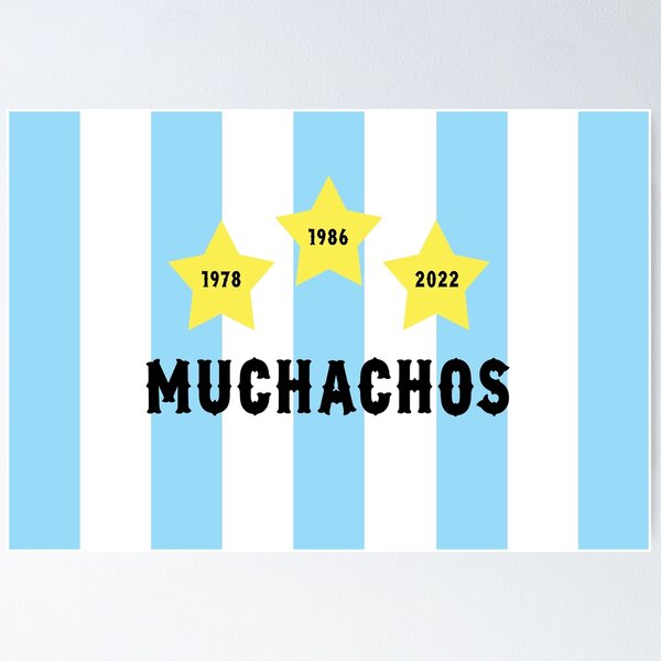 Item preview, Argentina World Cup 2022 Muchachos Banner with Years designed and sold by LottieandLiv.