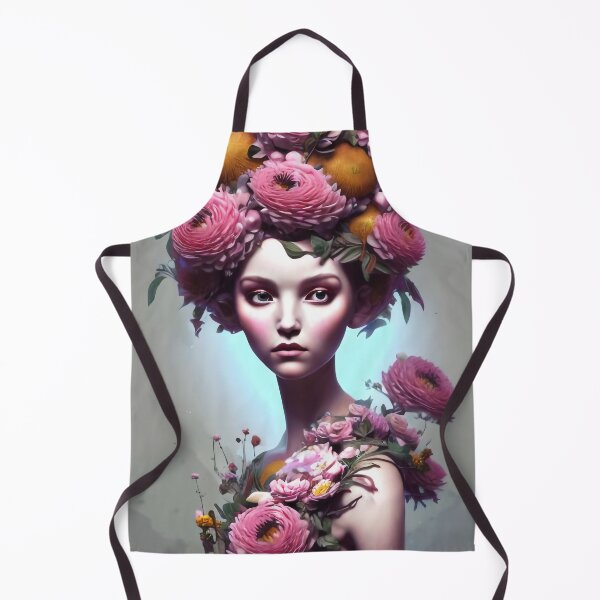 Item preview, Zuri Flowery Girl Portrait  designed and sold by Kamiri.