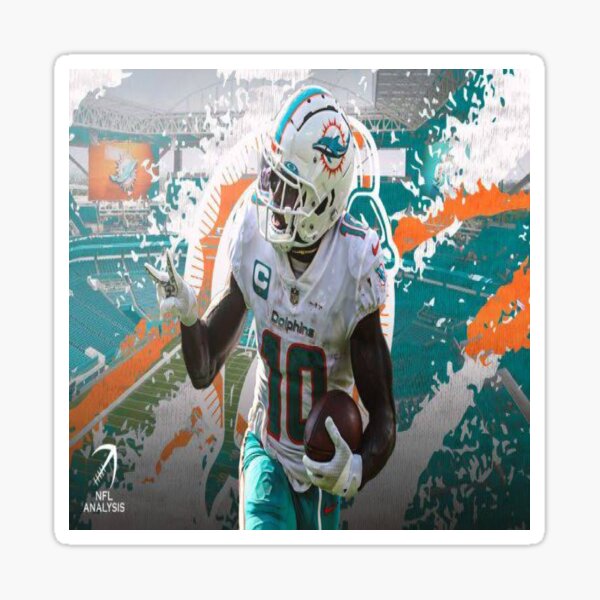 Tyreek Hill Dolphins Sticker for Sale by Jake Greiner