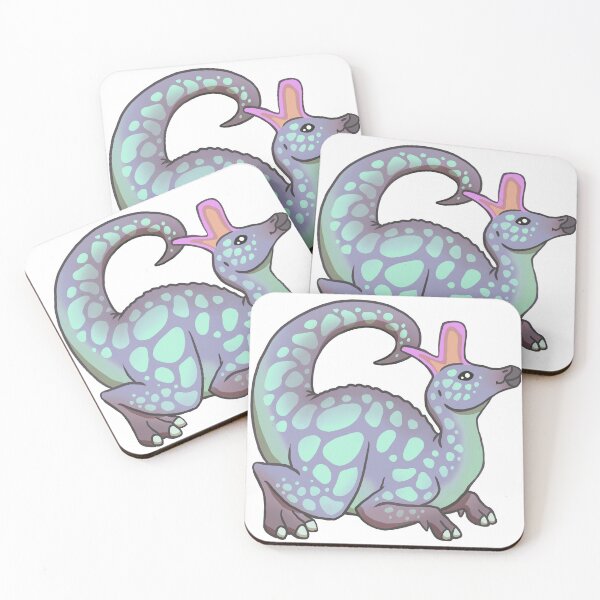 Item preview, Lambeosaurus Herbivore Dinosaur Blue designed and sold by ArtMongoose.