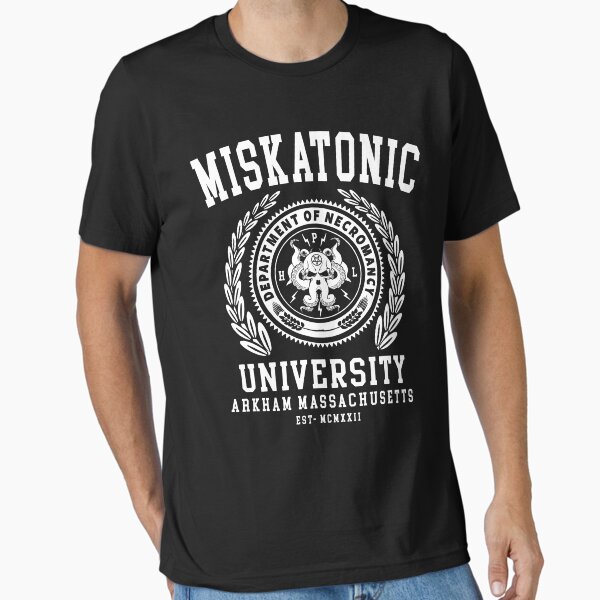 Vista previa del artículo con la obra «CTHULU Y LOVECRAFT - UNIVERSIDAD MISKATÓNICA», diseñado y vendido por ShirtWreck.