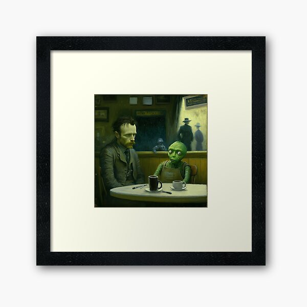 Item preview, Vicent Van Gogh with an Alien designed and sold by Arthoughts.