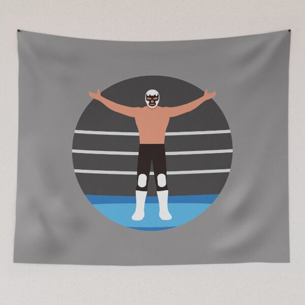 Item preview, Mexican wrestler in the ring designed and sold by ocelotlcalli.