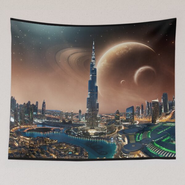 Item preview, Future City on Saturn's Moon Titan designed and sold by Caregiverology.