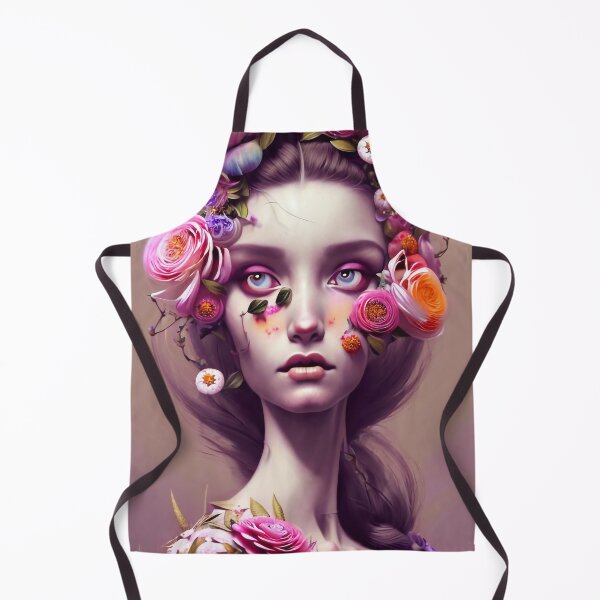 Item preview, Zaylee Flowery Girl Portrait  designed and sold by Kamiri.