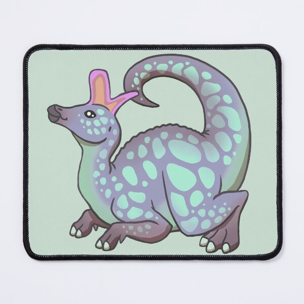 Item preview, Lambeosaurus Dinosaur Herbivore Blue Left designed and sold by ArtMongoose.