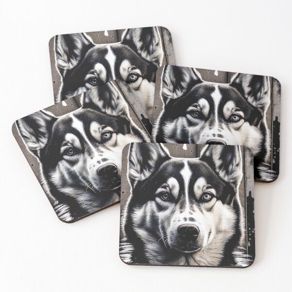 Item preview, Husky Art Graffiti Art Dog Art designed and sold by MusedPrints.