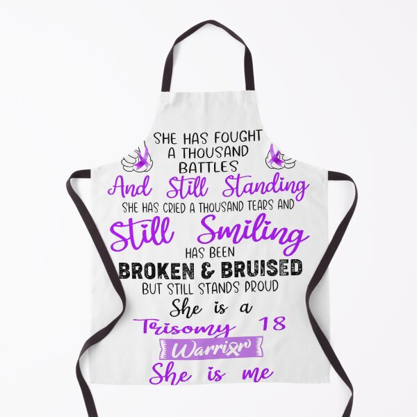 Item preview, Trisomy 18 Warrior SHE IS ME - Support Trisomy 18 Fighter Gifts designed and sold by Berriosly.