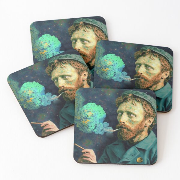 Item preview, Vicent Van Gogh smoking marihuana designed and sold by Arthoughts.