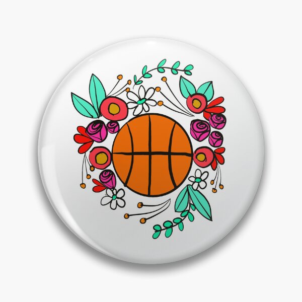 Item preview, Floral basketball  designed and sold by desireeling.