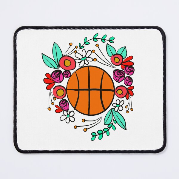 Item preview, Floral basketball designed and sold by desireeling.