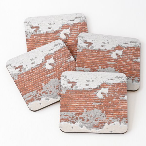 Item preview, Cracked Cement Exposed Bricks Grunge Wall designed and sold by Brasilia.