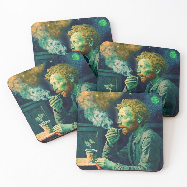 Item preview, Vicent Van Gogh smoking marihuana designed and sold by Arthoughts.