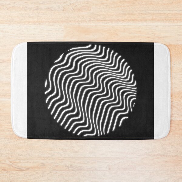 Item preview, Circled waves in black and white designed and sold by Anton-Domin-Art.