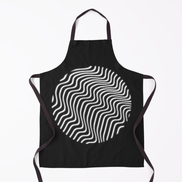 Item preview, Circled waves in black and white designed and sold by Anton-Domin-Art.