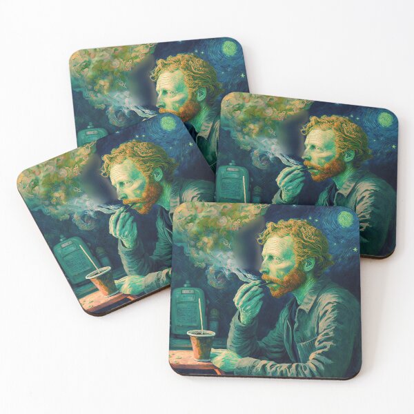 Item preview, Vicent Van Gogh smoking marihuana designed and sold by Arthoughts.