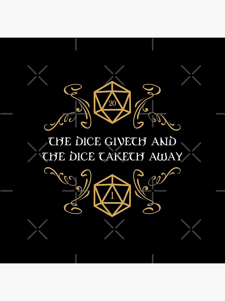 Thumbnail 2 of 2, Tote Bag, The Dice Giveth and Taketh Away Natural 20 and Critical Fail designed and sold by pixeptional.