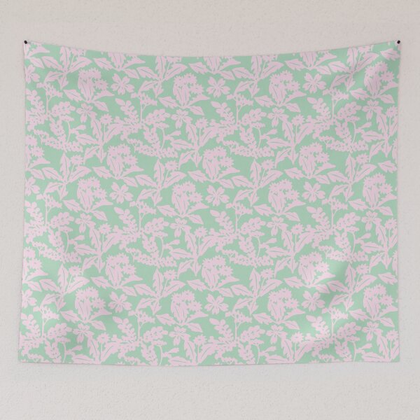 Item preview, Japanese Flowers Pattern designed and sold by stylebytara.