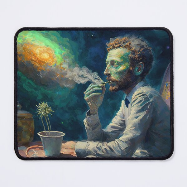 Item preview, Vicent Van Gogh smoking marihuana designed and sold by Arthoughts.