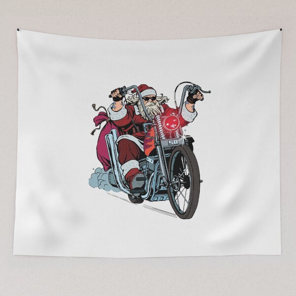 Item preview, Santa Motorcycle Christmas  Biker designed and sold by designsbycollin.
