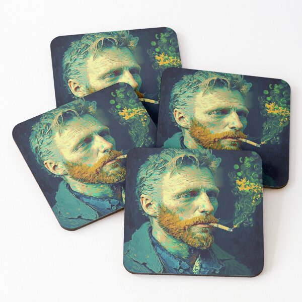Item preview, Vicent Van Gogh smoking marihuana designed and sold by Arthoughts.