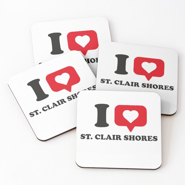 Item preview, I Love St. Clair Shores, I Heart St. Clair Shores, Hometown St. Clair Shores, Michigan designed and sold by Danylo Mikhnievych.