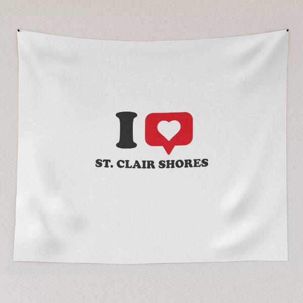 Item preview, I Love St. Clair Shores, I Heart St. Clair Shores, Hometown St. Clair Shores, Michigan designed and sold by Danylo Mikhnievych.