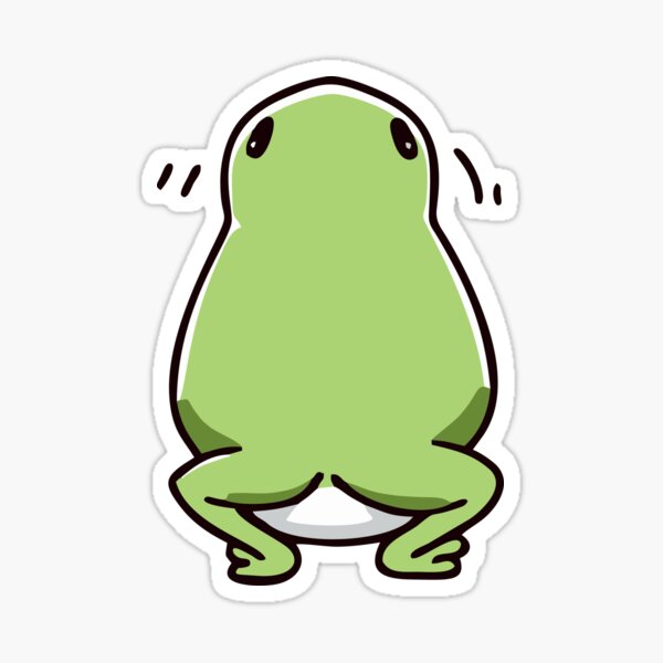 Frog Butt Sticker For Sale By Streeto Redbubble