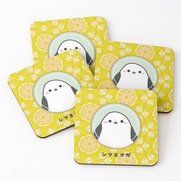 Item preview, Shimaenaga Bird Wild Bird Japanese Hokkaido Snow Fairy Illustration Cute yellow flower designed and sold by sunnyhou.