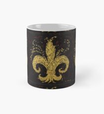 Gold Fleur De Lys Mug