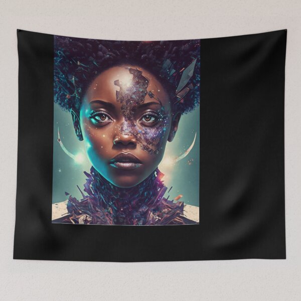 Item preview, Afrofuturism Art designed and sold by MidJourneymen.