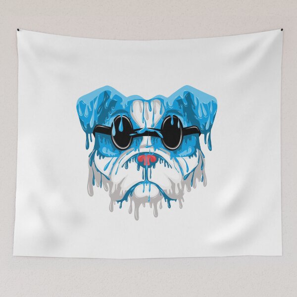Item preview, Blue dog grime art designed and sold by AmsaOza.