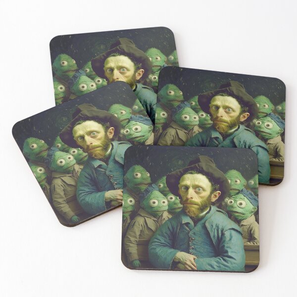 Item preview, Vicent Van Gogh with Aliens designed and sold by Arthoughts.