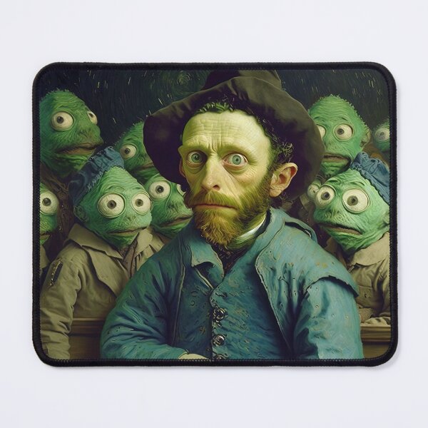Item preview, Vicent Van Gogh with Aliens designed and sold by Arthoughts.