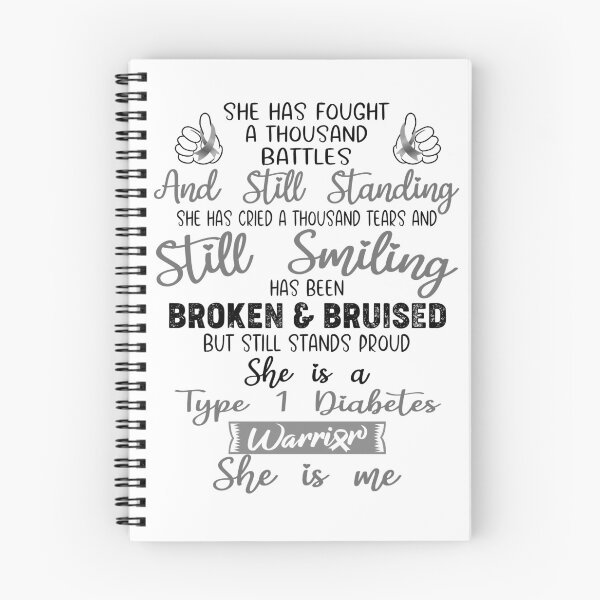 Item preview, Type 1 Diabetes Warrior SHE IS ME - Support Type 1 Diabetes Fighter Gifts designed and sold by Berriosly.