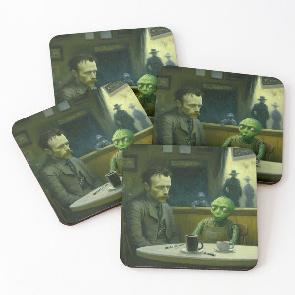 Item preview, Vicent Van Gogh with an Alien designed and sold by Arthoughts.