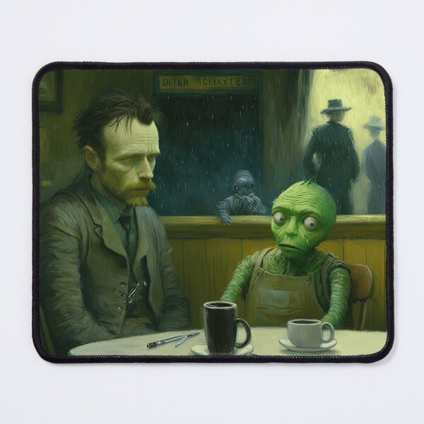 Item preview, Vicent Van Gogh with an Alien designed and sold by Arthoughts.