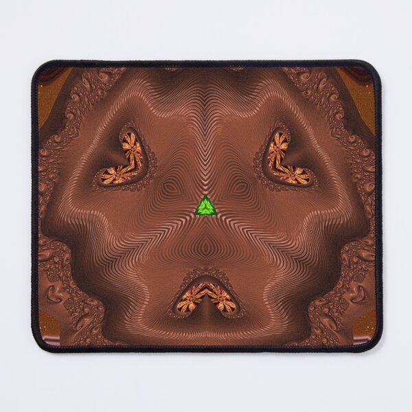 Item preview,  *FUNNY ABSTRACT PAINTING ALIEN TRIBAL FACE CHOCOLATE MIXTURE MINT GREEN WITH STARRY GREEN ANISE* designed and sold by Ralek.