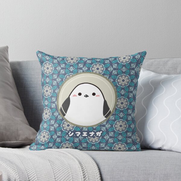 Item preview, Shimaenaga Bird Wild Bird Japanese Hokkaido Snow Fairy Illustration Cute bule flower designed and sold by sunnyhou.