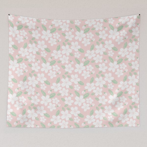 Item preview, Japanese Flowers Pattern designed and sold by stylebytara.