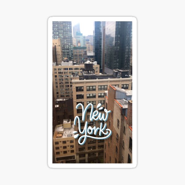 New York - Photography and Lettering Sticker