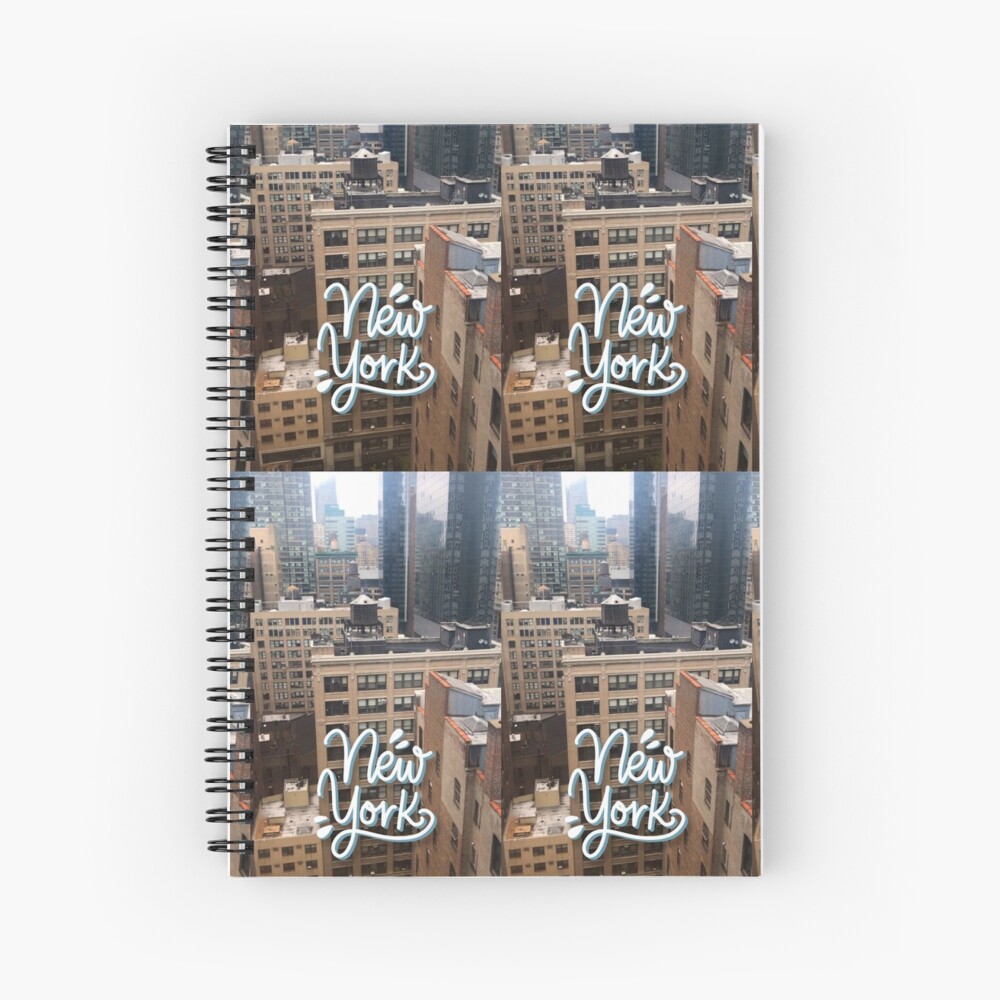 New York - Photography and Lettering Spiral Notebook